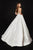 Angela and Alison - 82076 Gilt Jeweled Lush Overskirt Mermaid Gown In Ivory