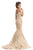 Crystal Adorned Off Shoulder Mermaid Gown 8211 In Neutral