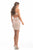 Johnathan Kayne - 8212 Beaded Fringe Halter V-neck Sheath Dress in Pink