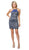 Poly USA - 8214 Fitted Halter Sheath Cocktail Dress