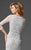Clarisse - M6428 Surplice Style Sequin Embellished Evening Gown In Silver