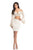 Johnathan Kayne - 8222 Two Piece Lace Bell Sleeve Sheath Dress in White