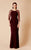Daymor Couture - 650 Embellished Bateau Sheath Dress in Purple