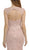 Poly USA - 8226 Cap Sleeve Appliqued Illusion Cutout Mermaid Gown in Pink