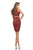 Johnathan Kayne - 8226 Gilded Two Piece Bateau Sheath Dress in Red and Gold