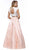 Two Piece Satin A-line Dress
