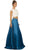 Two Piece Satin A-line Dress