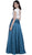Two Piece Satin A-line Dress