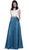 Two Piece Satin A-line Dress