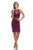 Johnathan Kayne - 8228 Beaded Cocktail Dress with Feathered skirt in Pink