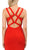Poly USA - 8232 Sexy Cutout Back Mermaid Jersey Evening Gown In Red