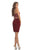 Johnathan Kayne - 8234 Two Piece Bedazzled V-neck Cocktail Dress in Red