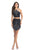 Johnathan Kayne - 8236 Two Piece Stretch Lace Sheath Dress in Blue