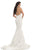 Johnathan Kayne - 8239 Sequined Lace High Halter Mermaid Dress in White
