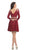 Johnathan Kayne - 8240 Convertible 2 Piece Long Sleeves Cocktail Dress in Red and Gold