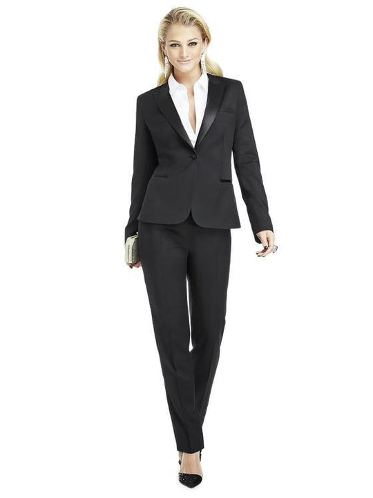 Dessy Collection - Black Tuxedo Jacket in Black