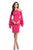 Johnathan Kayne - 8246 Embellished Halter Sheath Knee Length Dress in Pink