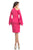 Johnathan Kayne - 8246 Embellished Halter Sheath Knee Length Dress in Pink