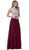 Accented Illusion Scoop A-line Dress