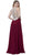 Accented Illusion Scoop A-line Dress