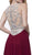 Accented Illusion Scoop A-line Dress