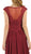 Poly USA - 8254 Cap Sleeve Embroidered Illusion Chiffon Gown