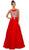 Gilded Applique Chiffon Gown