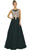 Nox Anabel - 8255 Gilded Applique Chiffon Gown