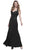 Embroidered V-neck Sheath Dress