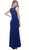 Embroidered V-neck Sheath Dress