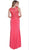Embroidered V-neck Sheath Dress