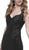 Embroidered V-neck Sheath Dress