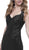 Nox Anabel - 8258 Embroidered V-neck Sheath Dress