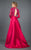 Rachel Allan Couture - 8277 Beaded Scoop Mikado Ballgown in Pink