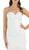 Poly USA - 8278 Strapless Jacquard Sweetheart Mermaid Dress In White
