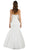 Poly USA - 8278 Strapless Jacquard Sweetheart Mermaid Dress In White