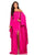 Johnathan Kayne - 8039 Floral Trimmed Bejeweled Draping Cape Gown In Pink