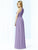 After Six - 6705 Plunging Keyhole Cutout Halter Long Dress In Purple