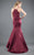 Rachel Allan Couture - 8280 Halter Matte Satin Mermaid Dress in Red