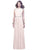 Dessy Collection - 2921 Metallic Accented Sleeveless Long A-Line Dress In Pink