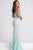 Sleeveless Fitted Lace Long Dress JVN36779