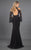 Rachel Allan Couture - 8265 Beaded High Neck Cold Shoulder Gown in Black