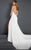 Rachel Allan Prima Donna - 5943 Glittering Cold Shoulder Jersey Gown in White