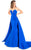 Rachel Allan Prima Donna - 5958 Strapless Sweetheart Mikado Gown in Blue