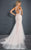 Rachel Allan Prima Donna - 5963 Halter Floral Embellished Long Gown  in White and Neutral