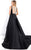 Rachel Allan Prima Donna - 5965 Sweetheart Ruffled A-line Gown  in Black
