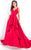 Rachel Allan Prima Donna - 5965 Sweetheart Ruffled A-line Gown  in Red