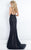 Rachel Allan Prima Donna - 5975 Sheer Beaded Layers Evening Gown in Black