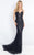 Rachel Allan Prima Donna - 5975 Sheer Beaded Layers Evening Gown in Black