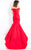 Rachel Allan Prima Donna - 5977 Off Shoulder Mikado Evening Gown in Red